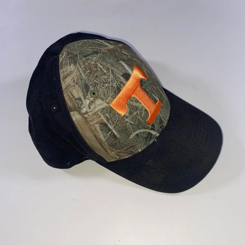Tennessee Volunteers Hat Captivating Headgear Camo Black Orange Adjustable Cap